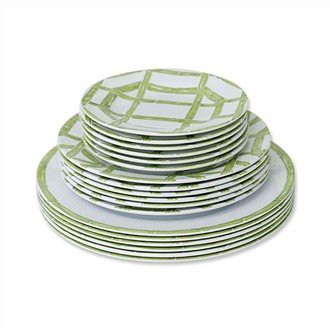 Pink Dinner Melamine Plates Set Of 6