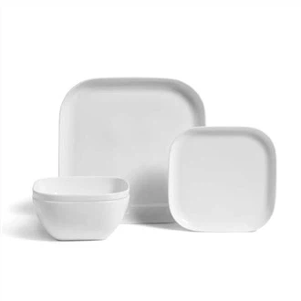 Brown Square Dinnerware Sets For 8