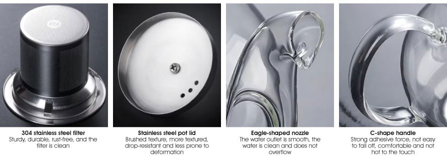 heat resistant glass teapot------07