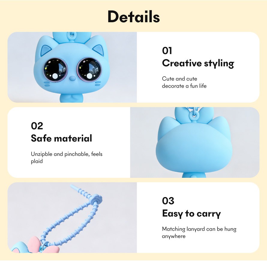 cute silicone keychain 3