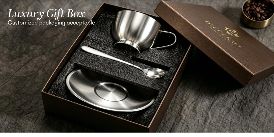 stainless steel coffee cup and saucer_ (2) stainless steel coffee cup and saucer_ (2)
