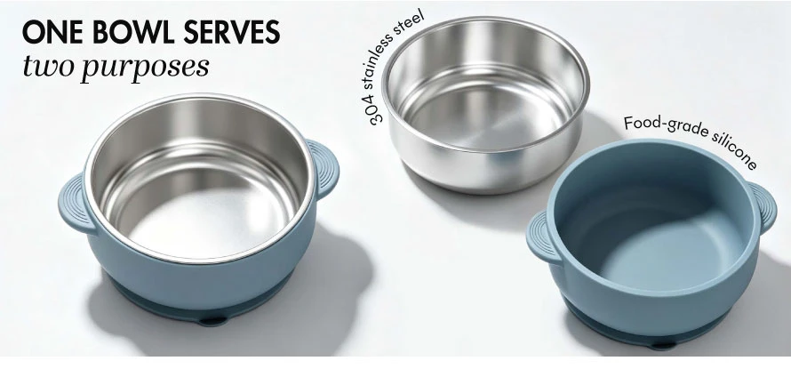 suction bowl and spoon set 3