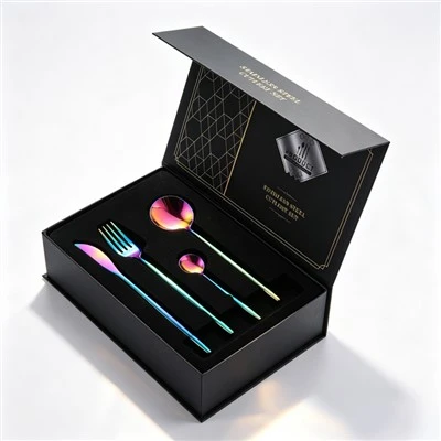 24 Piece Gold Cutlery Set