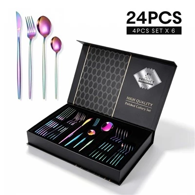 24pcs Stainless Steel Cutlery Set