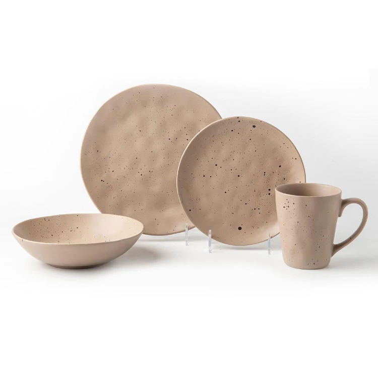 Speckled Stoneware Dinnerware Set