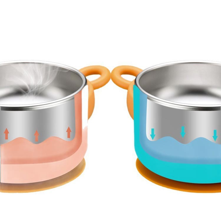 6 stainless steel suction bowl